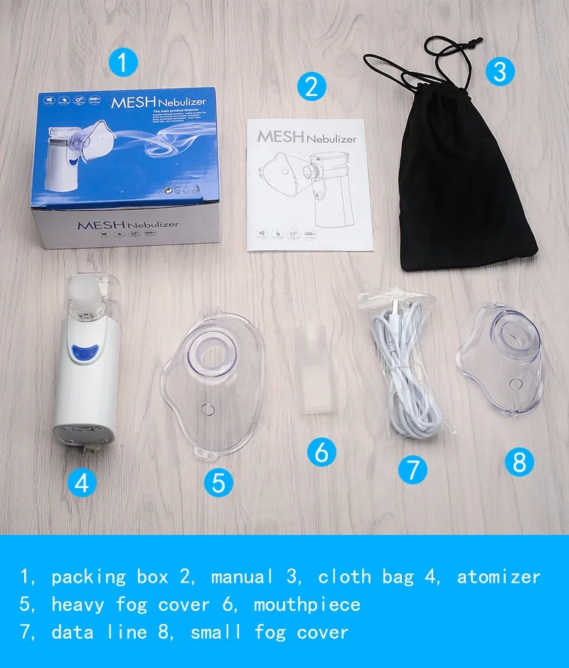 
Cheap price portable pocket nebulizer Mini mesh nebulizer for Adult and Child 