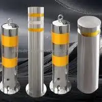 Entrance and exit roadblocks stainless steel lifting column anti-collision column anti-collision road bollard