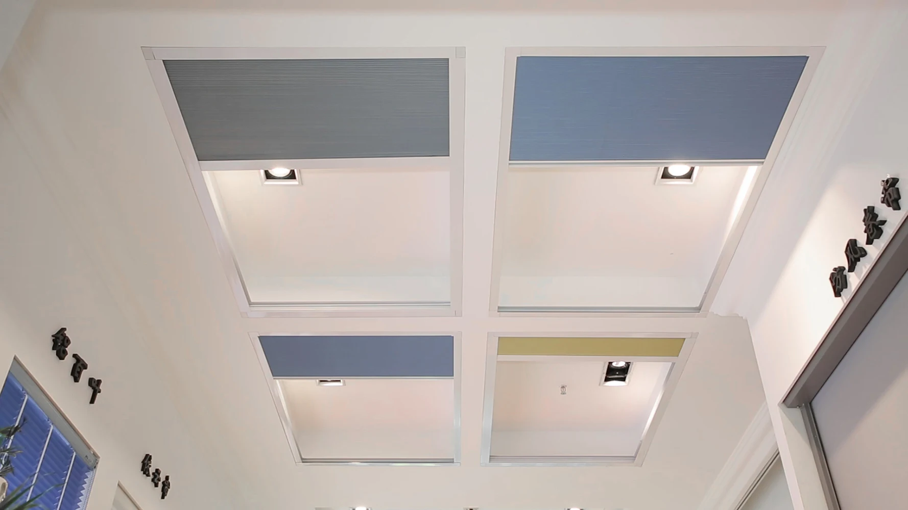 
Smart Start Cellular Chinese Blinds Wholesale Polyester skylight fabric window motorized Honeycomb blinds cordless 