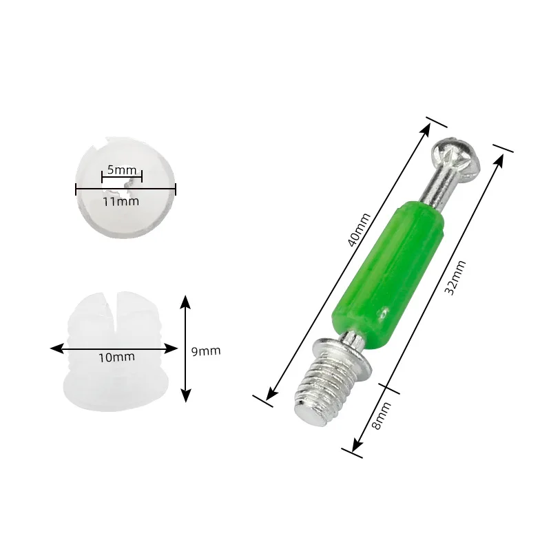 Wholesale Furniture Accessories 15*11.5mm Cam Lock Hardware 3 in 1 Minifix Fastener plastic furniture connector fittings