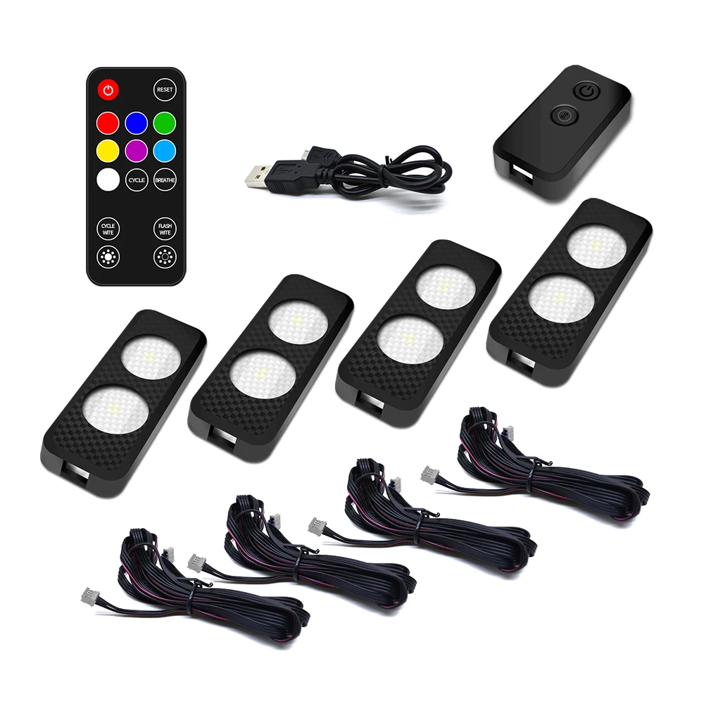 Car Atmosphere Lights El Neon Wire Strip Light Rgb Multiple Modes App Sound Control Auto Interior Decorative Ambient Neon Lamp