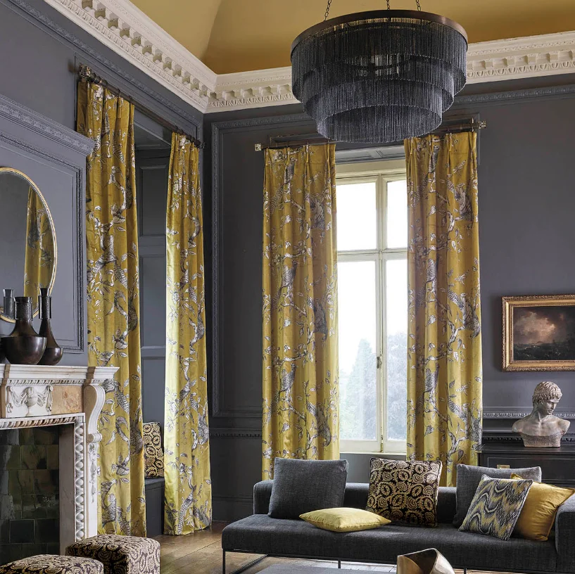 Retro Black Chandelier Aluminum Chain Chandelier 3 tier for living room