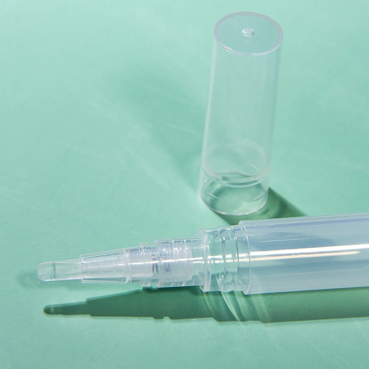 Aluminum Plastic Cosmetic Twist Up Brush Lip Gloss Pen Liquid Lipstick Pen