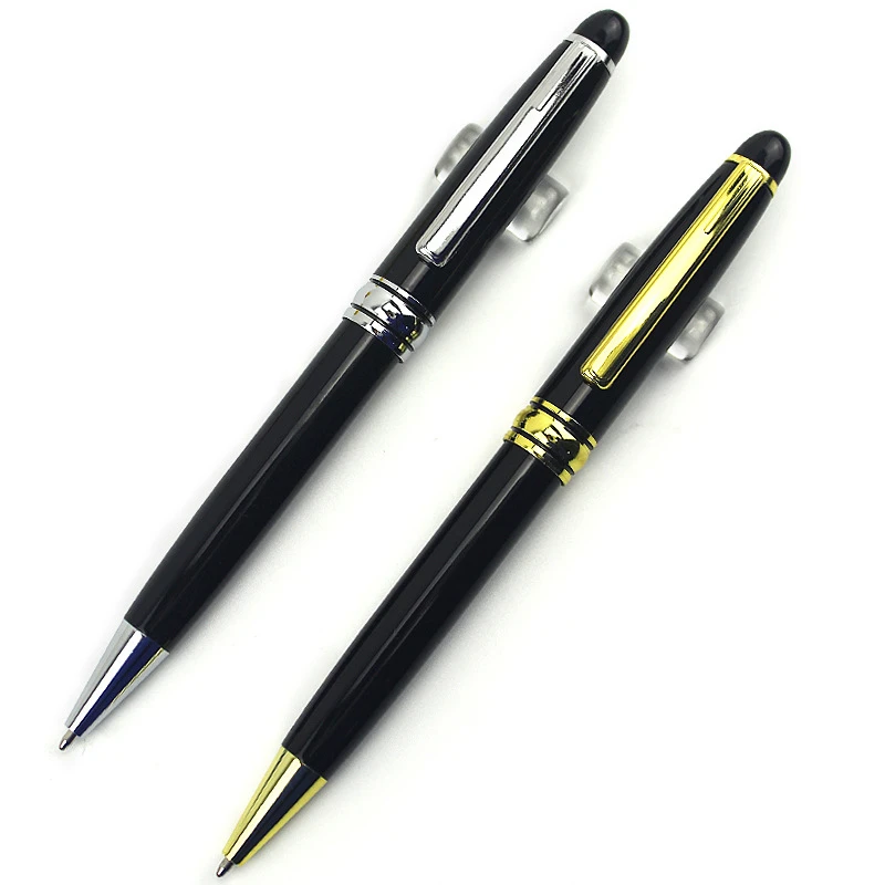 Quality Low Moq Luxury Mont Blank Pen With Logo Black Metal Customized Pen For Hotel