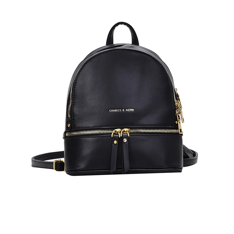 Wholesale fashionable backpack women fashion leather zipper backpack fashion women backpack bag