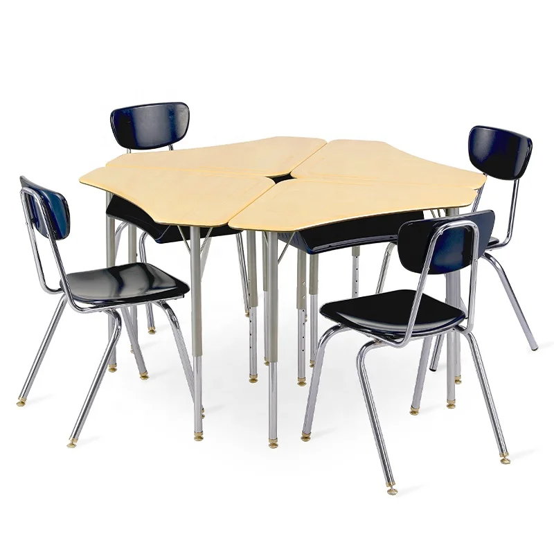 Multi Purpose Use Combination School Desks University Meeting Room Furniture Adjustable Student Chair and Table Sets