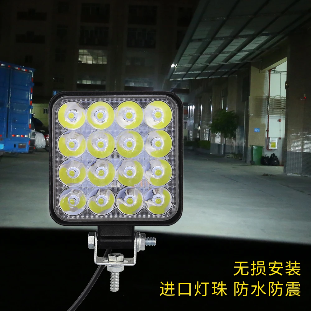 DXZ OEM Super bright 24V 12V Spot LED work light 3inch 48W offroad led light for Off road Car 4WD Truck Tractor Boat Trailer 4x4