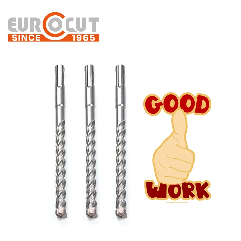 Eurocut Industry YG8C sds plus concrete masonry rotary hammer core drill bits hammer drill sds