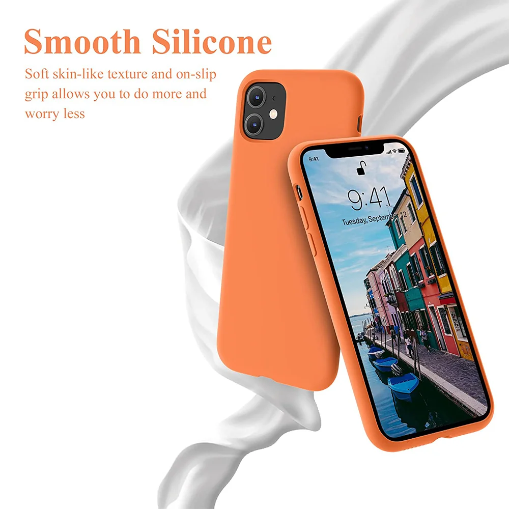 In Stock Silicone Cover Phone Case for iPhone 11 12 13 14 Pro Max Cases