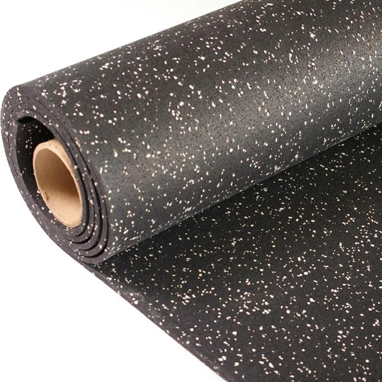 3mm 5mm 7mm rubber flooring mat roll for Gym Aerobic zone