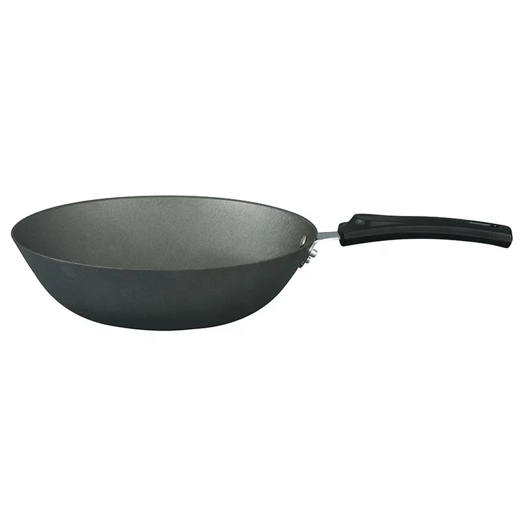Wholesale High Quality Black Nonstick Heavy-Duty Chinese Carbon Steel Wok