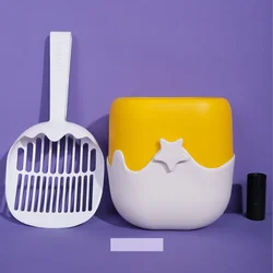 Cat litter shovel ice cream shape feces shoveling kit cat toilet pet cleaning supplies