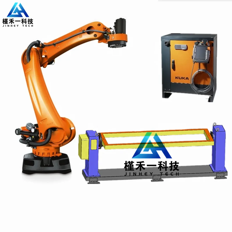 Kuka Robot KR16 Welding Robot With Positioner and Welder For Stainless Iron Steel Welding Art Works Manufacturing Plant
