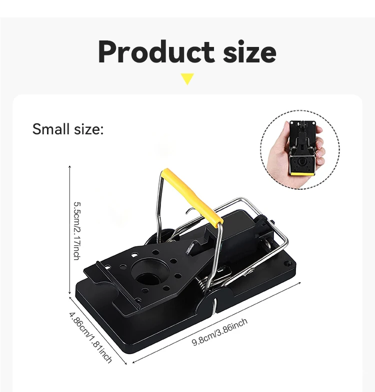 Mousetrap Safe Firm Transparent Household Mouse Catcher Plastic Reusable Humane Indoor Outdoor Mouse Trap