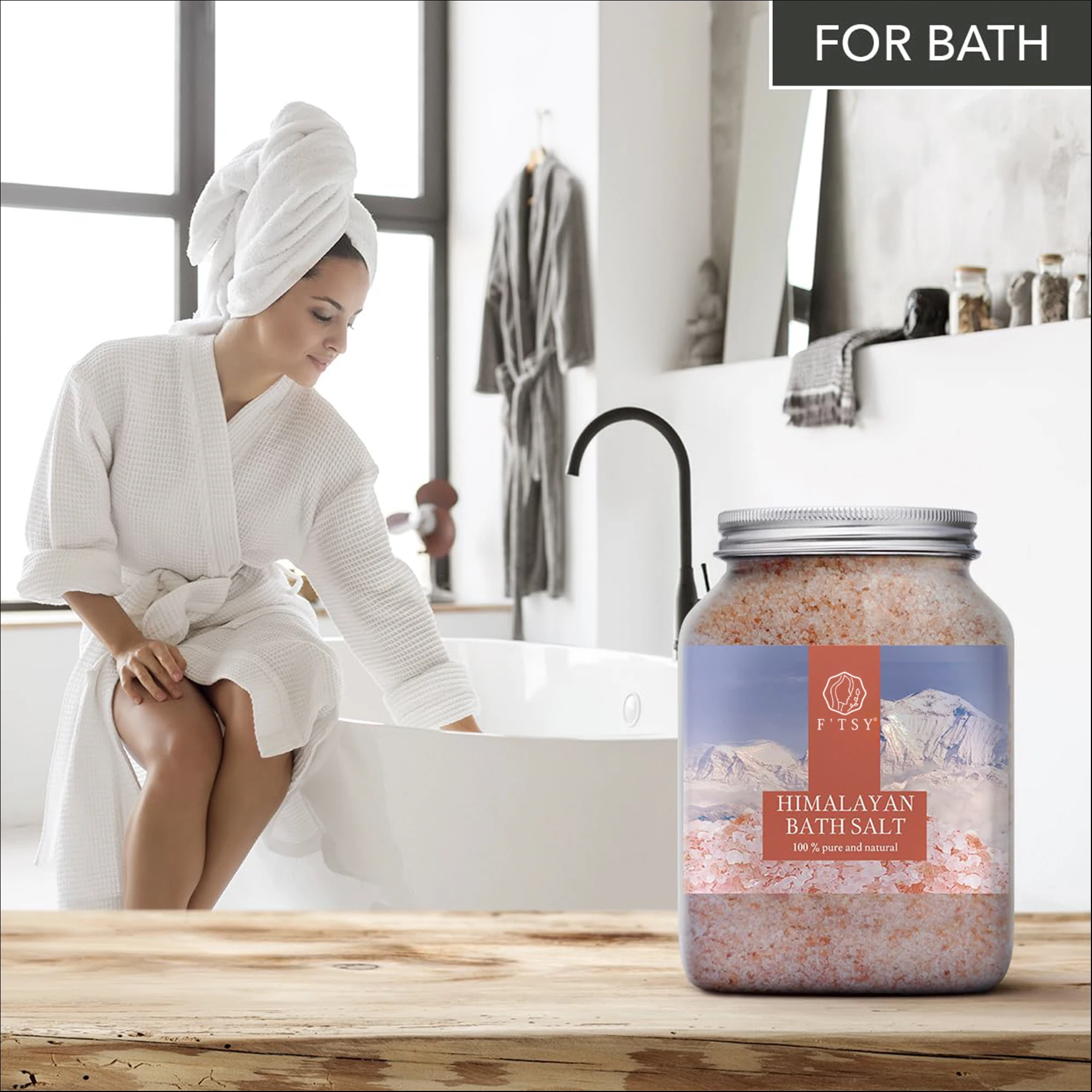 100% Pure & Natural Himalayan Salt Pink Crystal Salt Good Sleep Stress Relief Himalayan Salt