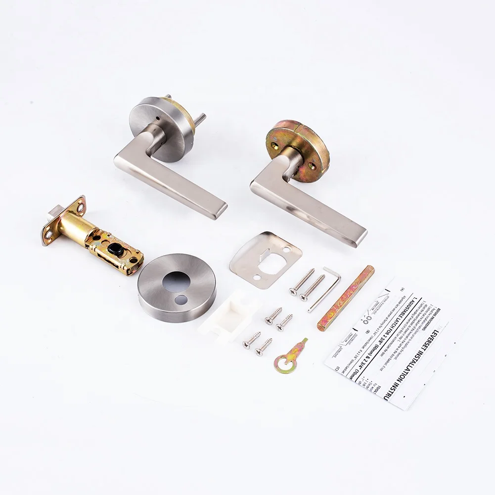 MAXAL 2023 Quick Release Handle Lock Toilet/Bathroom/Passage Door Handle Lever Lock For Indoor Door Lock Handle Lock Set