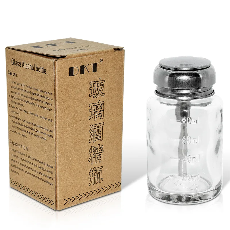 Glass Pump Bottle Nail Empty Nail Polish Remover Bottle With Out Pump Empty Nail Polish Remover Pump Bottle