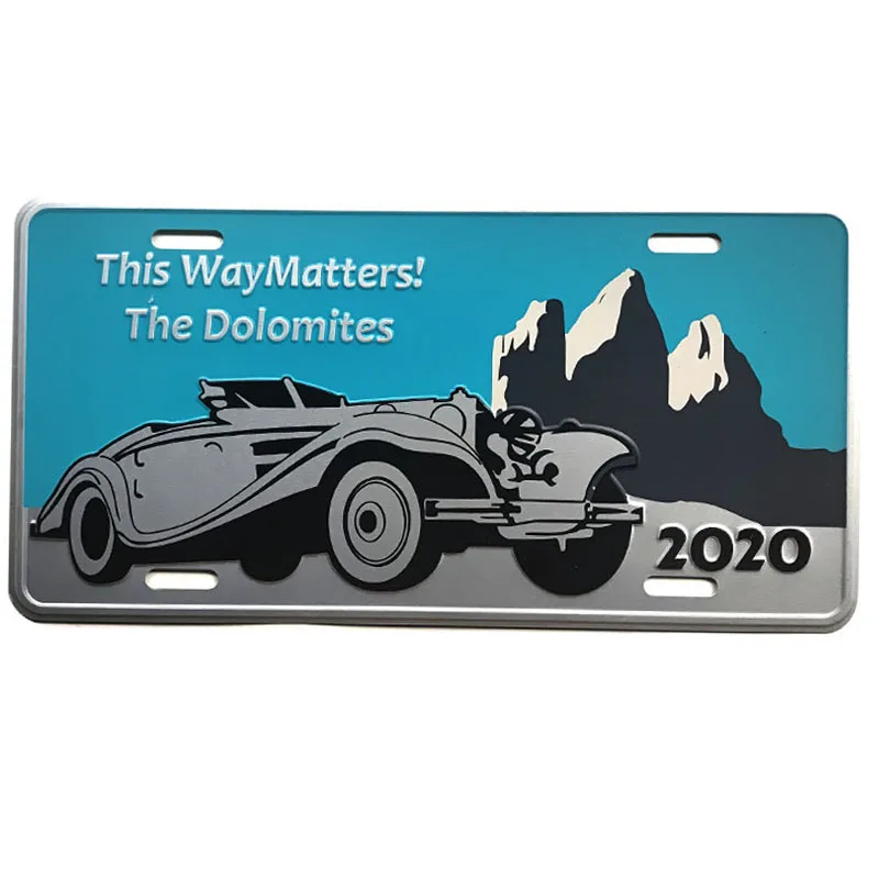 high quality hot sale custom aluminum emboss JDM car license plate number plate decor car plate