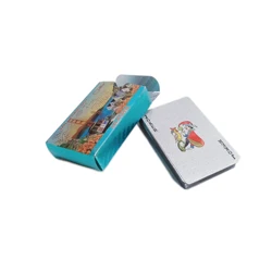 Custom size design logo pvc cards playing chips 100% PVC poker card deck plastic playing cards