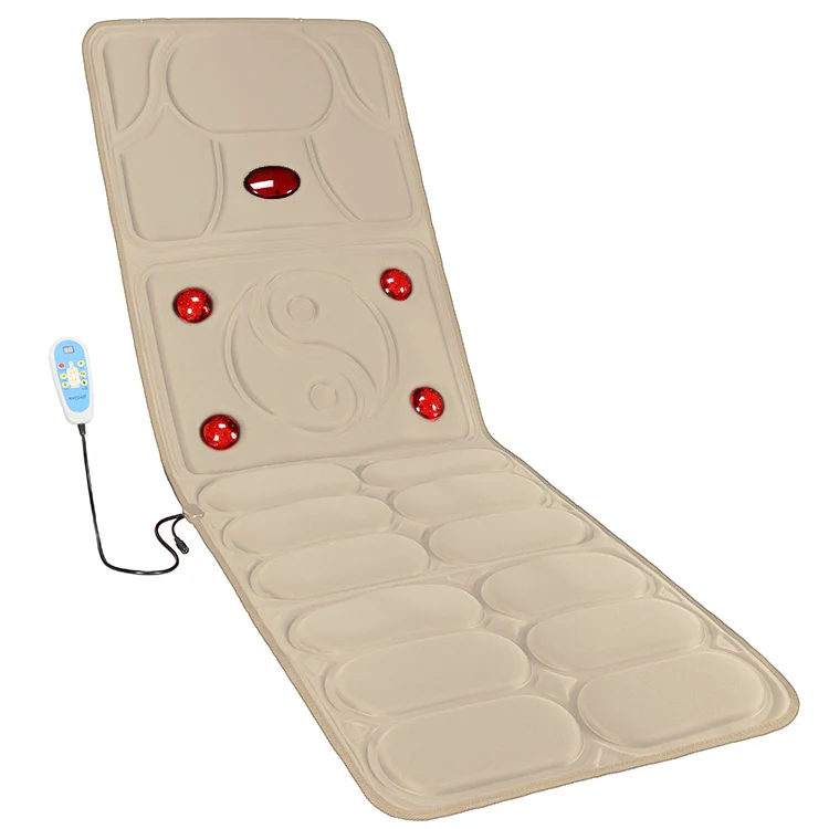 Electric Home Office Sofa Bed Portable Full Body  Infrared Vibration Heating Neck Lumbar Back Leg Massage Mattress