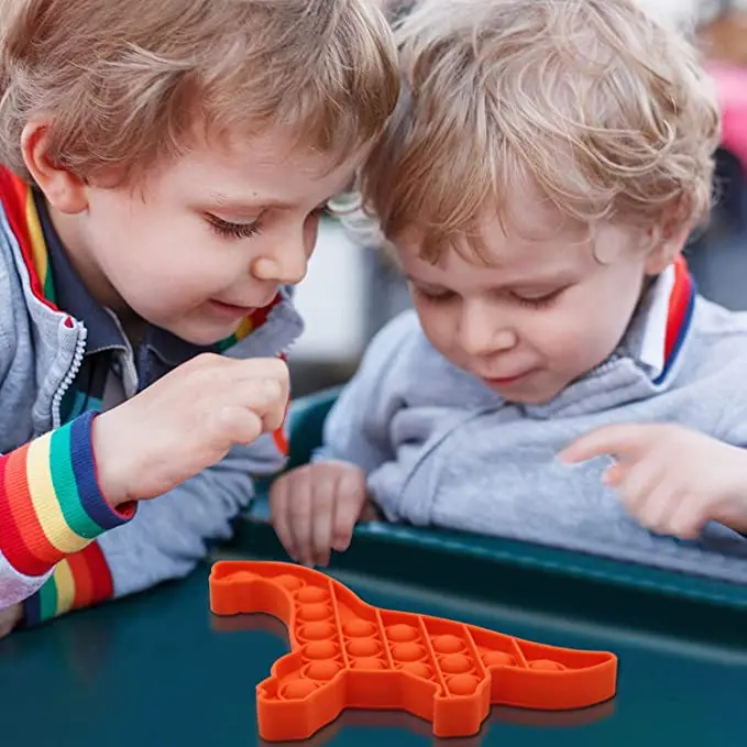  Пузырьковая игрушка-антистресс силиконовая игрушка-Динозавр для снятия стресса