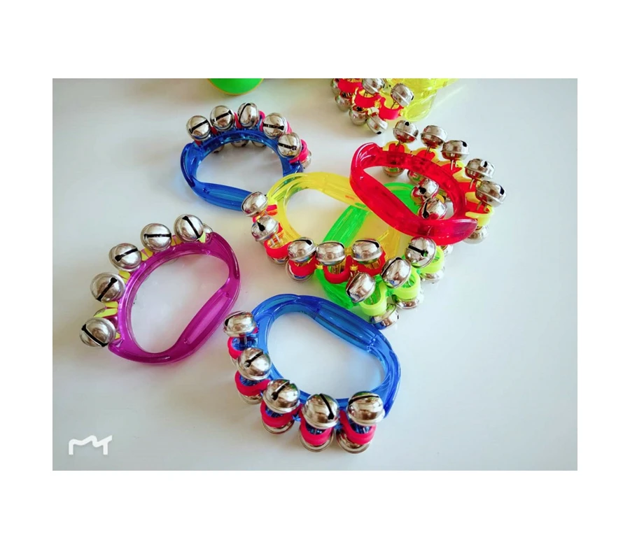 2021 Hot Sale Cheap Plastic Metal Educational Musical Kids Baby Bell Rattle Toys