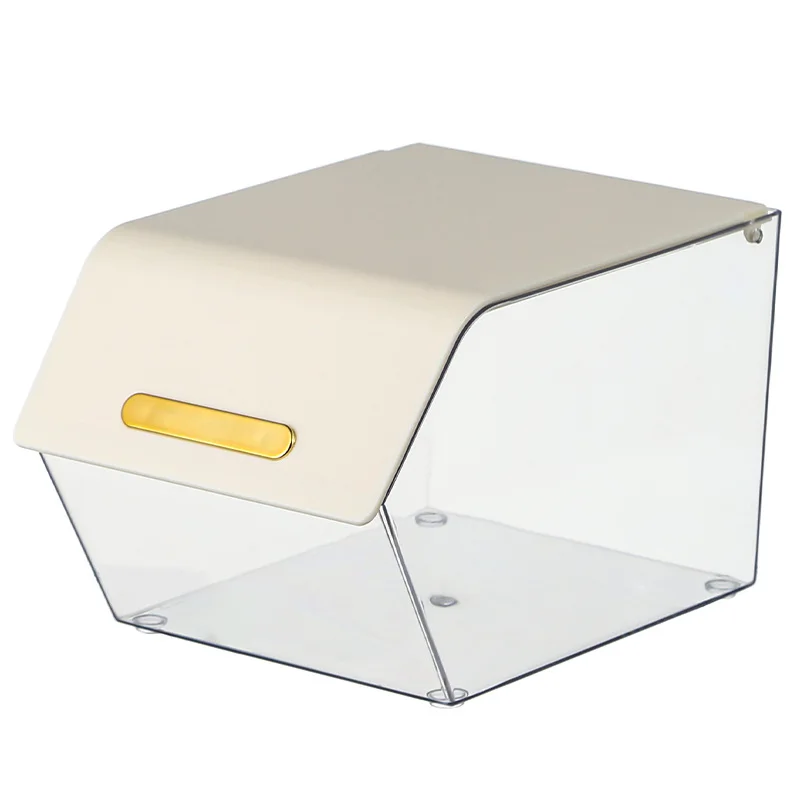 Front Opening Clothing Toys Snacks Stackable Storage Container Book Storage Box Clamshell Storage Box