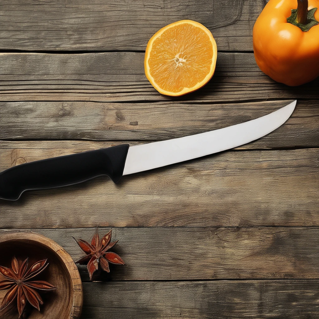 Butcher Steak Breaking Knife 10/25cm Stainless Steel with PP Handle for Kitchen Use