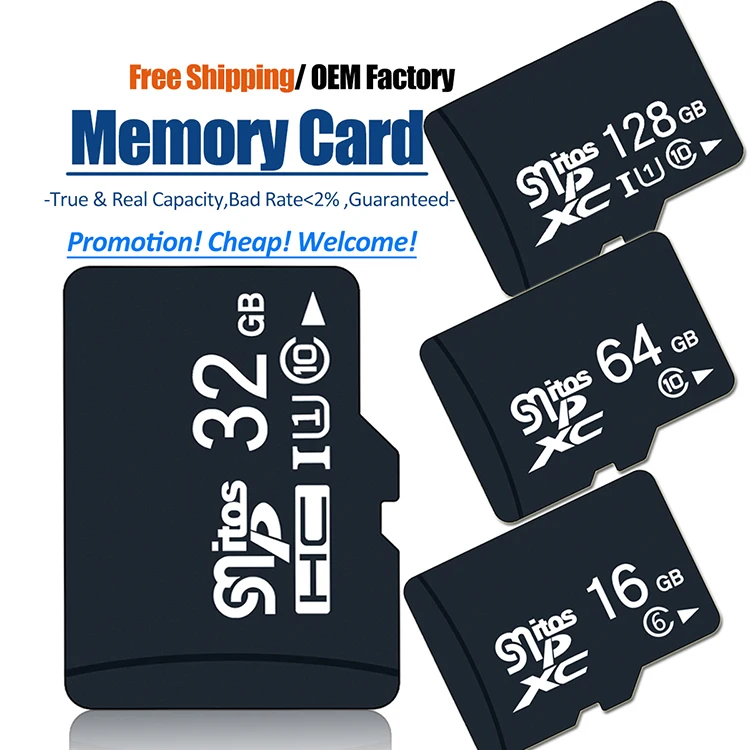 Free Shipping Meivui Basic Micro TF SD Memory Card 1GB 2GB 4GB 8GB 16GB Memoria 32GB 64GB 128GB Micro TF SD Flash Memory Card