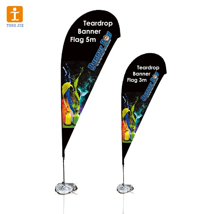 2022 Hotstyle 0utdoor Wholesale Feather Teardrop Promotional Normal Beach Flag Banner