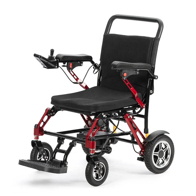 Foldable Magnesium Alloy Electric Wheelchair Manufacturer Automatic Folding Power Wheelchair Best Selling Products 2024