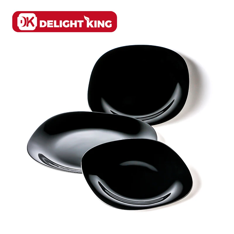 Opal glassware in stock white opal glass fish dish glass flat plate rice soup bowl milk pot for dinner set