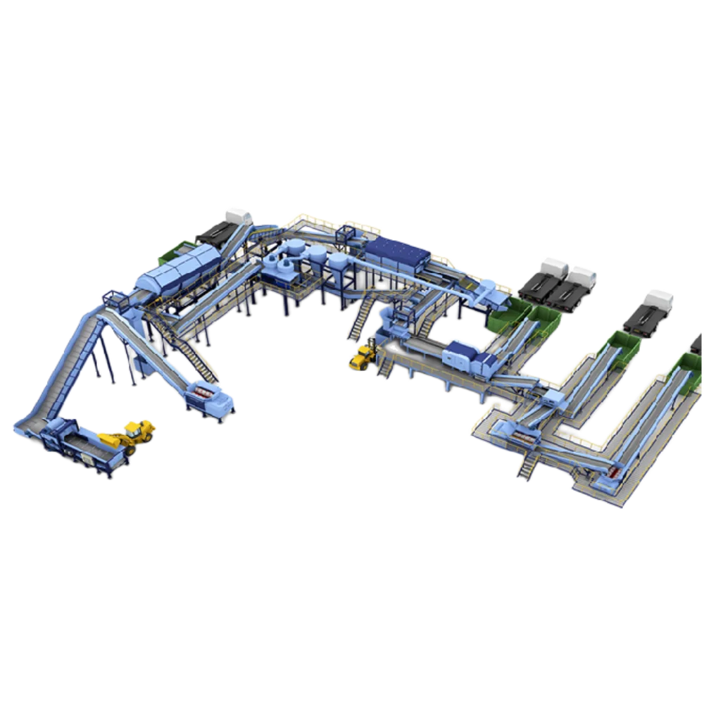 Муниципальная сортировочная установка/сортировочная машина для твердых отходов