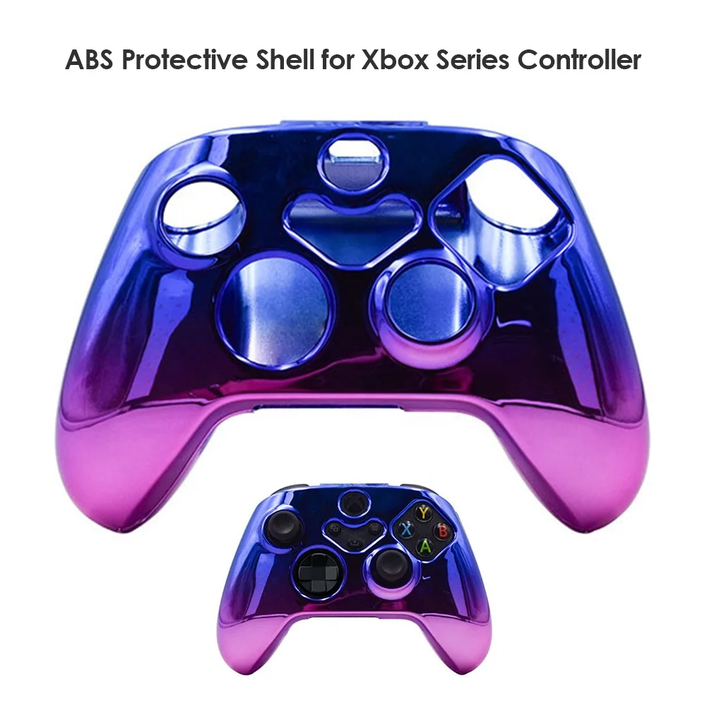 
xbox x Gold chrome Cover xbox s Skin Protective Electroplate Case Controller Gamepad Shell Cover for Xbox x/s Series Joystick 