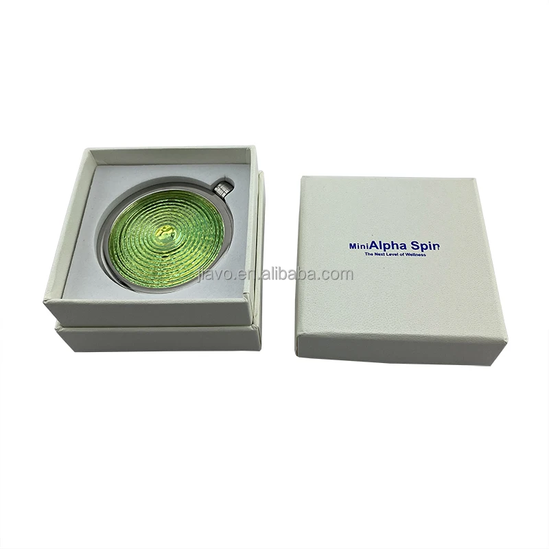 Multicolor Alpha Spin Bio Disc Pendant With Chain 6000cc Ions Healthy Power Necklace for Men Women