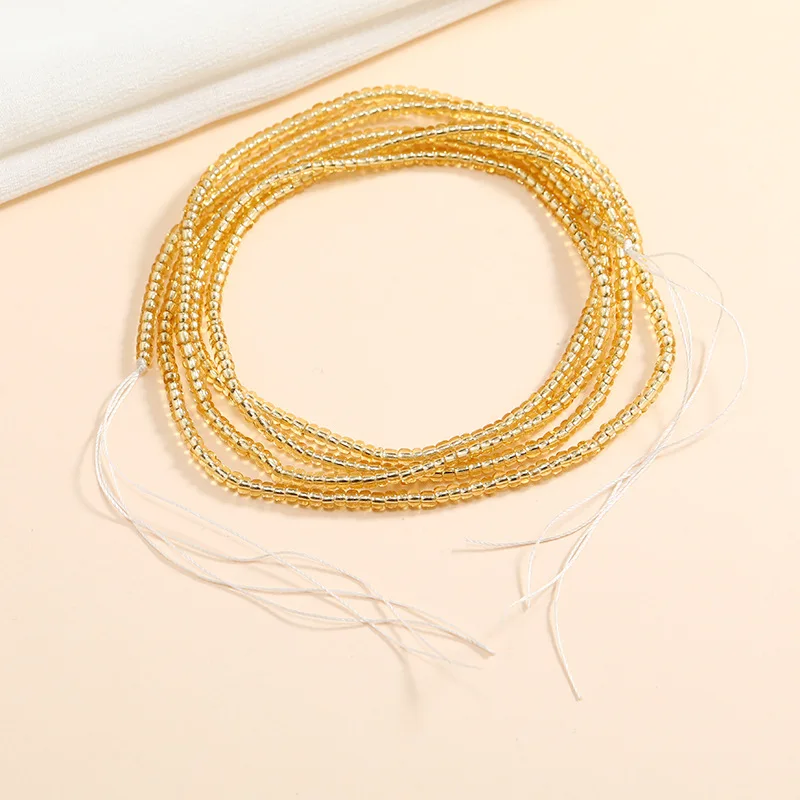 Ghana Bulk Waist Beads Belly Chain Gem Stone Body Jewelry Waist beads Tie On African Waist Beads For Women