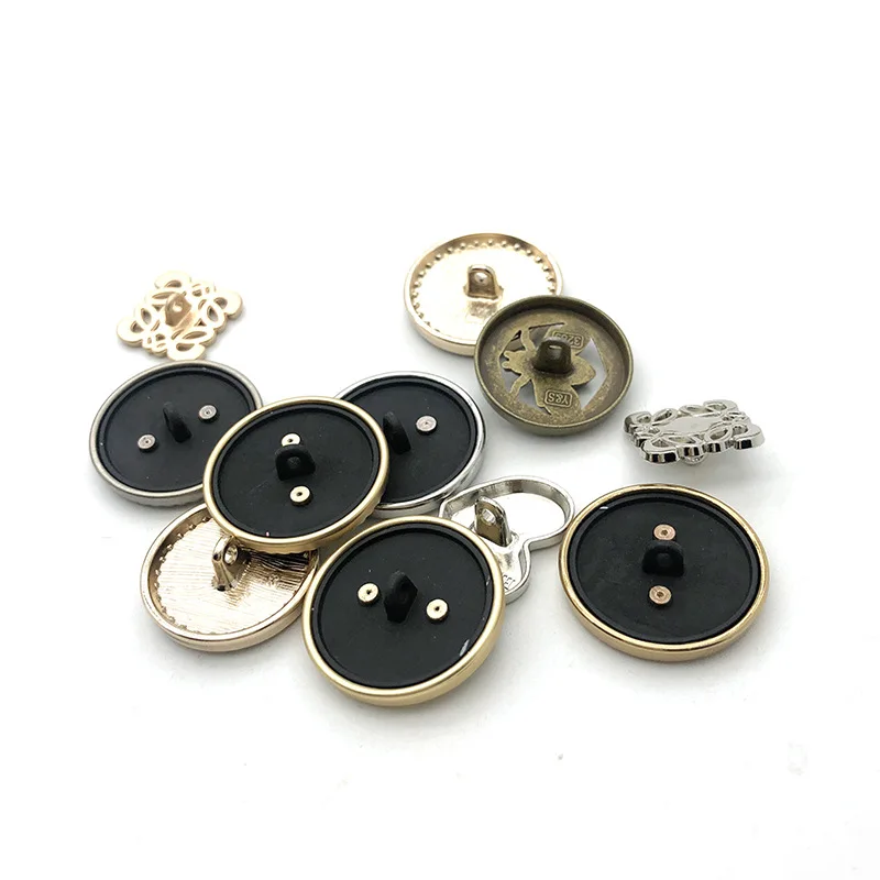 Popular Botones Designer Brand Metal Button Zinc Sew On Luxury Metal Button For Coat Shirt