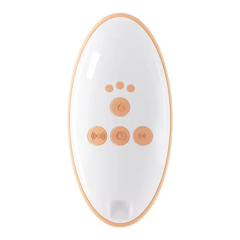 2023 Factory Design Electric Silicone Breast Massager Vibrator Machine Heat Warming Lactation Breast Massager for Breastfeeding