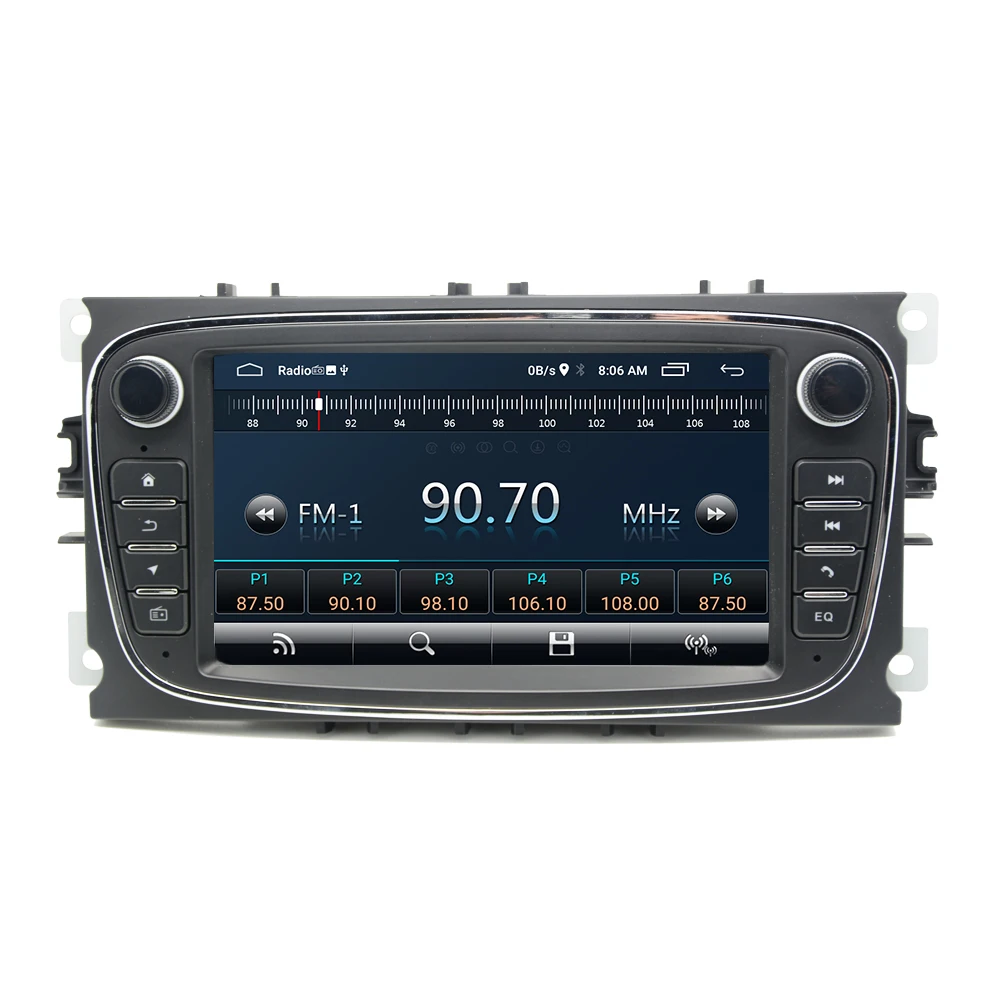 YHT 7 Inch 2 din Android Touch Screen Ford Focus 2010 Audio Player  Radio With Car DVD Player