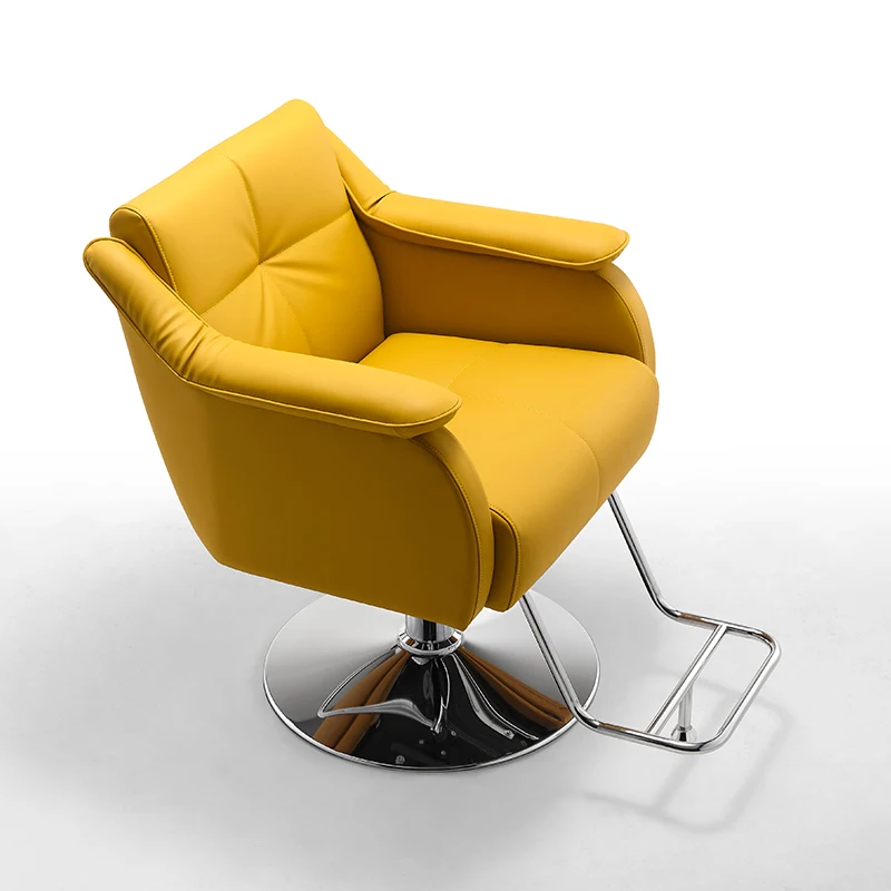 Reclining salon styling chairs white  barber chair vintage hairdressing chair frame shampoo unit