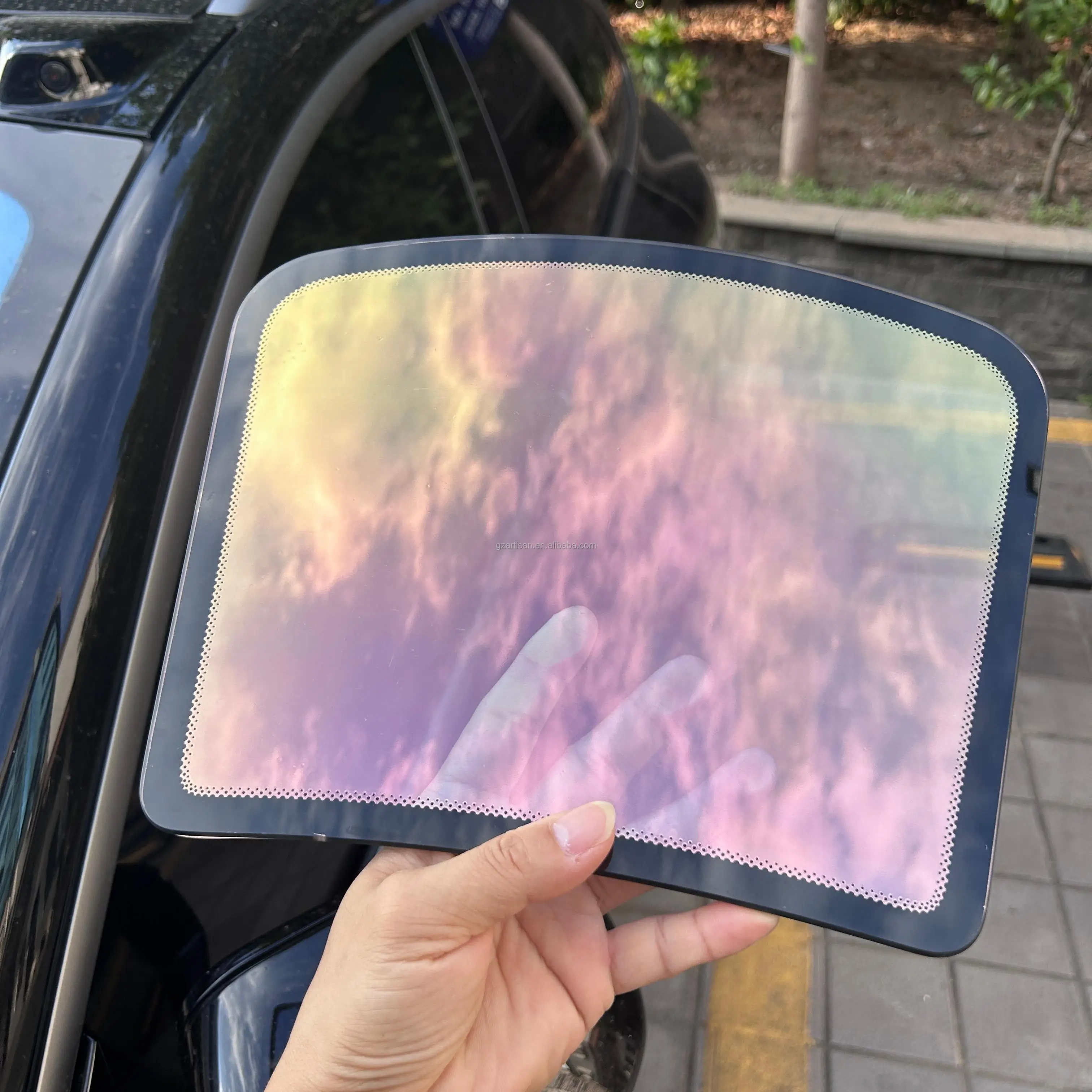 Good quality Vlt 70% gold Color Car Window Films Rolls red Chameleon Window Tint Film