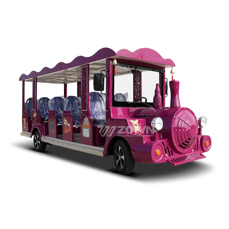 Classic Small Train Series Scenic Spots Amusement Park Bus Playground Bus Electric Shuttle Tourist Sightseeing City School Bus