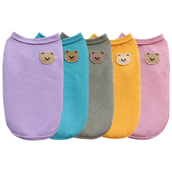 Wholesale Doggy Outfits Pet Clothes Fashion Designer Summer Thin Shirt Apparel Pets Dog T-shirt