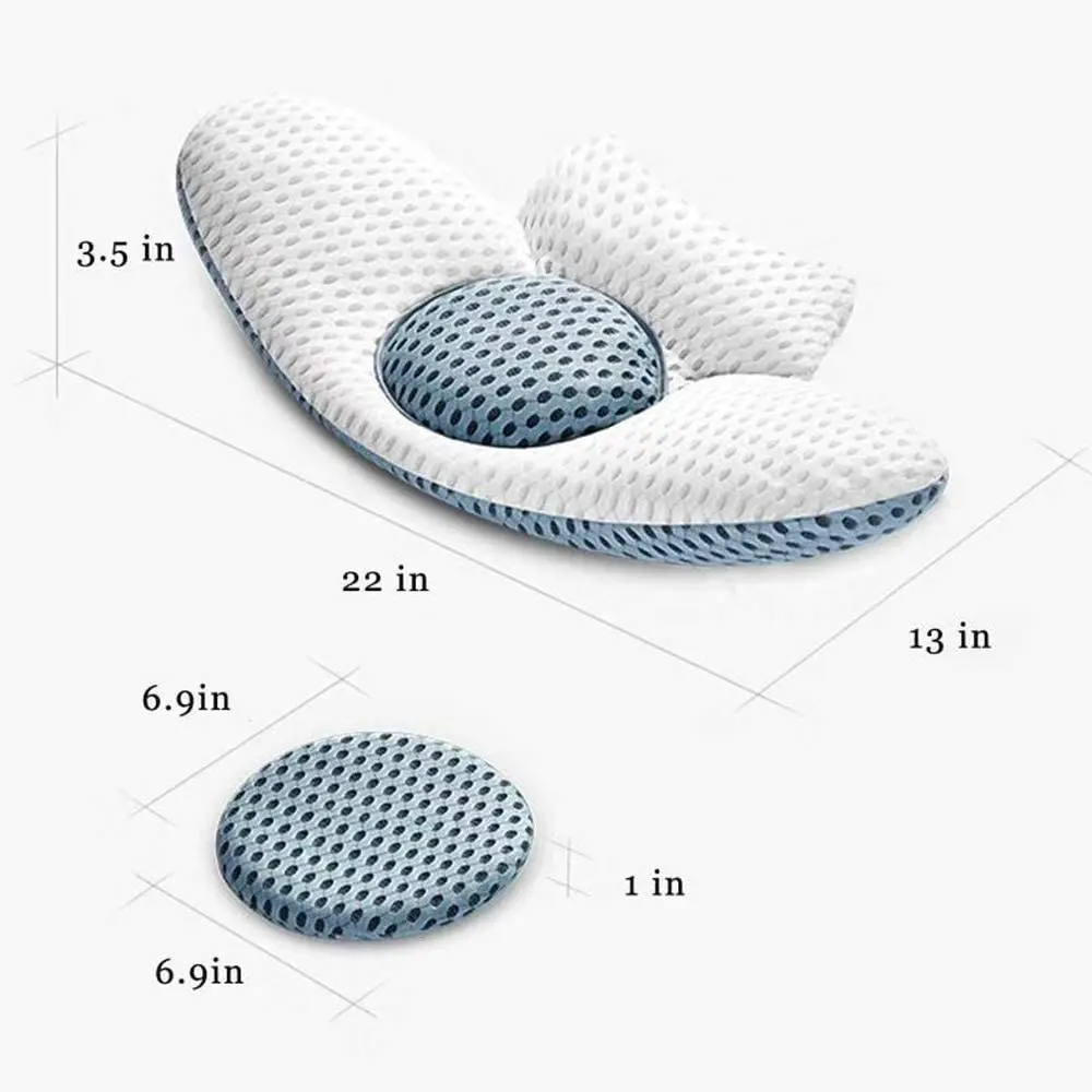 Поддерживающая поясничная Подушка для сна 3D воздушная сетчатая регулируемая высота поддерживающая подушка облегчения боли в пояснице