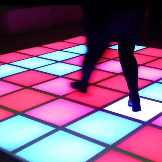 neon active game led floor 30x30cm remote control interactive led dance floor for kid games