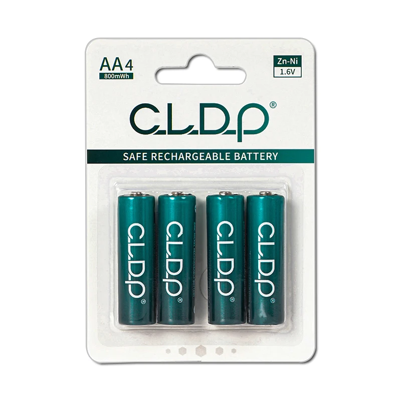 Новые материалы CLDP 1 6 В 800mWh Ni-Zn перезаряжаемые батарейки aa с брендом под заказ для бытовой техники