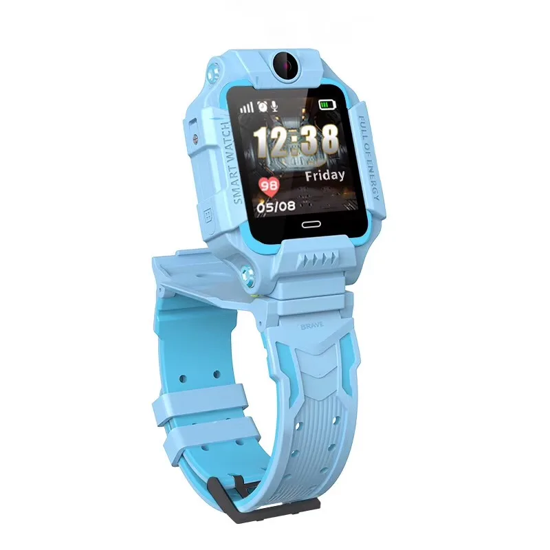 Z6 Q19 kids watch in Mobile Phones Flashlight flip dual camera GSM LBS positioning One key SOS Waterproof Baby smart watch Z6