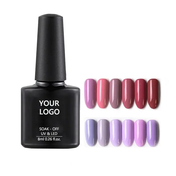 
New Style vegan halal good flow flat led colour polish gel nail color lot 