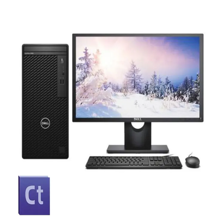 Dell (DELL) OptiPlex3090MT Core Commercial Office Graphics Desktop Host Computer i5-10505 4G RAM 1T Mechanical HD630 Set Display