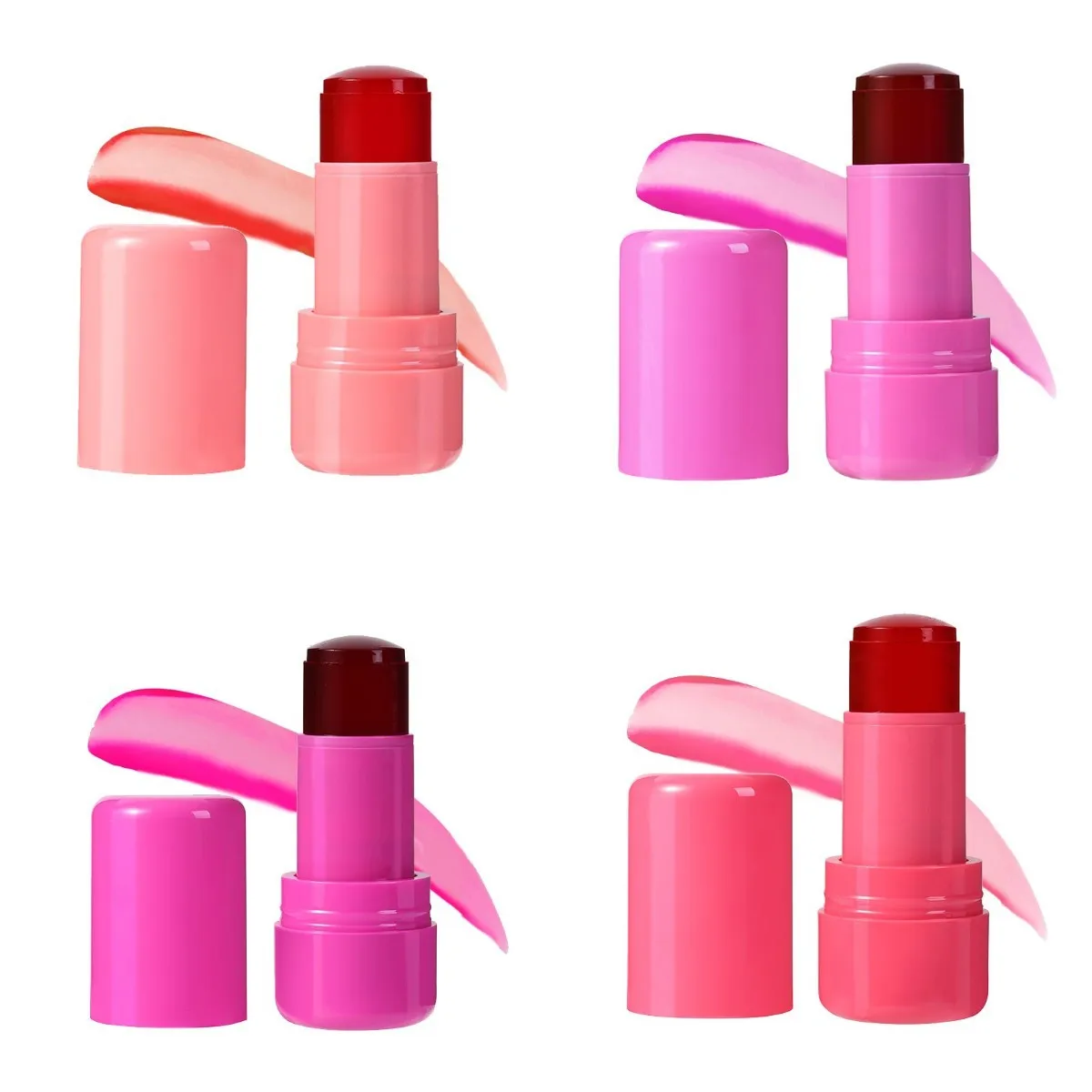 Custom Logo Vegan Cream Blusher Long lasting Private Label Lip Eye Cheek Tint Makeup Maquillaje Pink Waterproof Liquid Blush